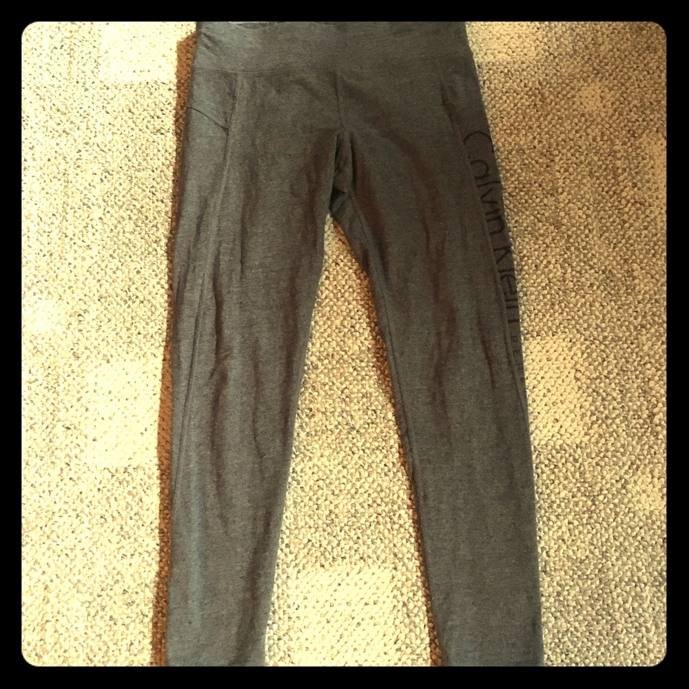 Olive colored Calvin Klein Leggings